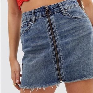 We the Free Mini Denim Skirt